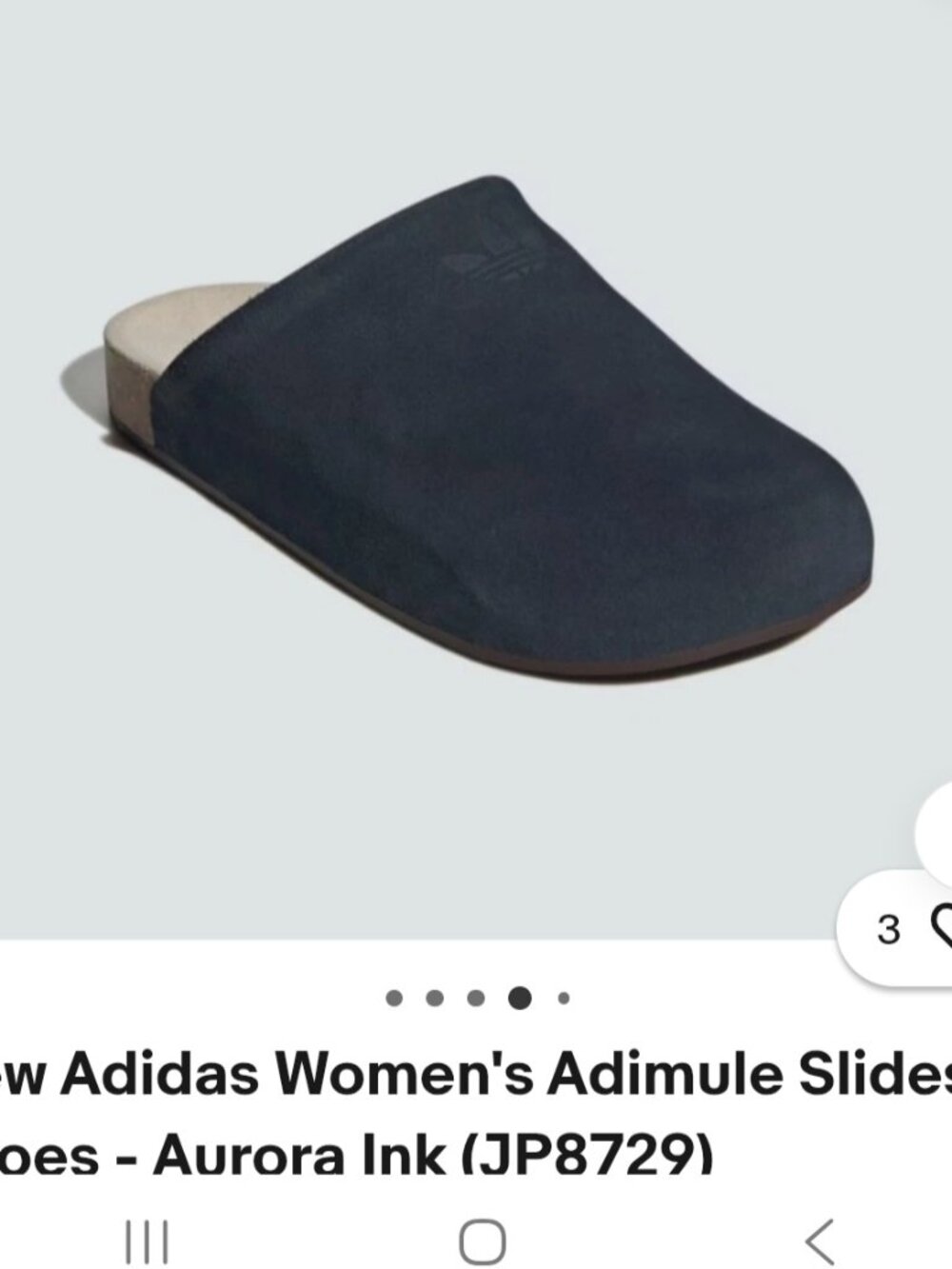 New Adidas Women's Adimule Slides Shoes - Aurora Ink (JP8729